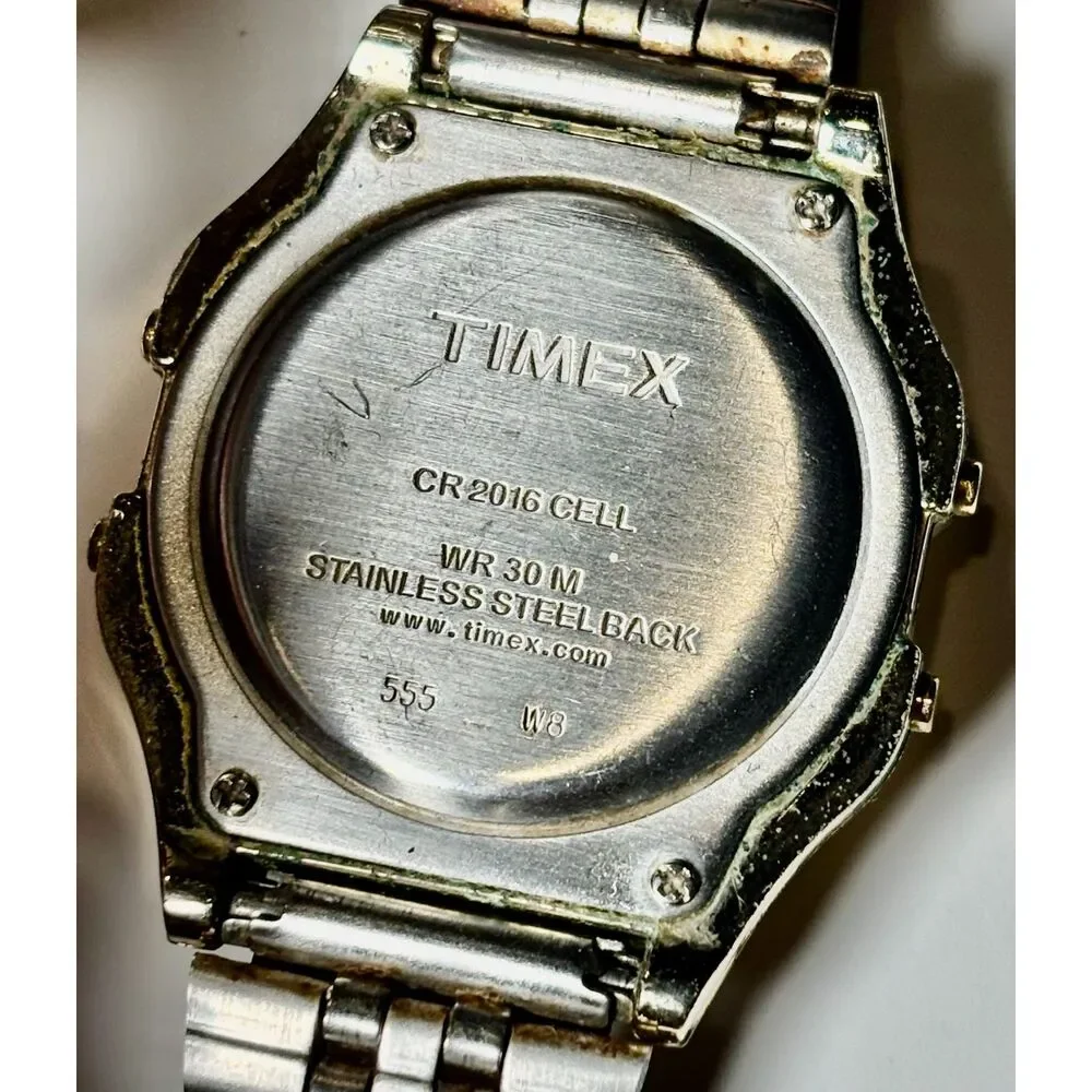 Retro Timex Classic Digital Watch (T78677) – Gold-Tone – New Battery!